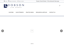 Tablet Screenshot of dobsonlaw.com